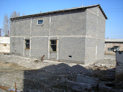 External view of the biogas plant of Ak-Kuu PC in Kyrgyzstan