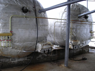 Digesters of the biogas plant of Milkagro LLC in Uzbekistan