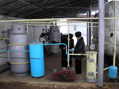 Equipment of the biogas plant of Milkagro LLC in Uzbekistan 