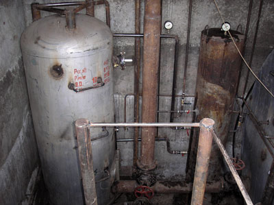 Operating room of biogas plant in Aikomdan cooperative, Kyrgyzstan 