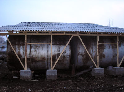 Монтаж биогазовой установки в КЧ Дары природы, Кыргызстан