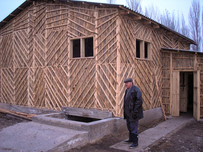 Construction of the building of biogas plant of Dary prirody Farm, Kyrgyzstan 