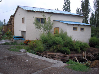 External view of the building of biogas plant of Dary prirody Farm, Kyrgyzstan 