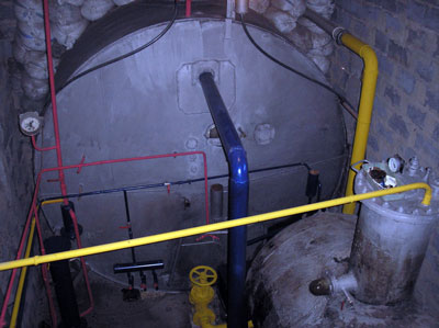  Operating room of biogas plant of Asankozoev, Kyrgyzstan 