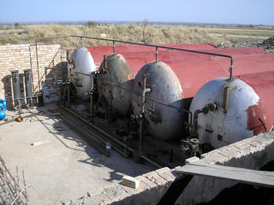 Installation of biogas plant of Ak-Sarai Farm, Kyrgyzstan