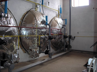 Digesters of biogas plant of Ak-Sarai Farm, Kyrgyzstan 