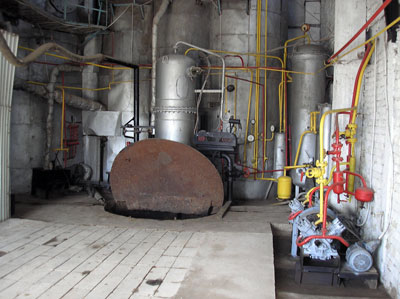 Operating room of biogas plant of  Farmer Association, Kyrgyzstan 